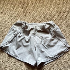 Lululemon Run Times Shorts II in Dark Chrome in Size 4